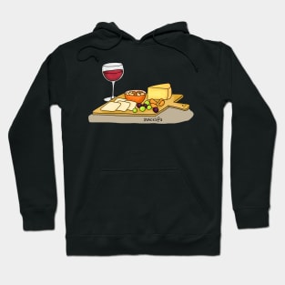 Wine and cheese platter Hoodie